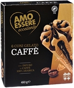 AMO ESSERE (EUROSPIN) CONI GELATO CAFFÈ