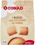 CONAD I RUSTICI CON ZUCCHERO DI CANNA
