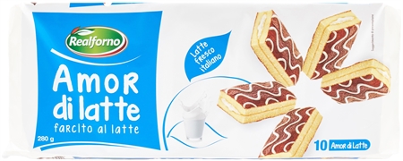 REALFORNO (LIDL) Merendina Amor di Latte con farcitura al latte