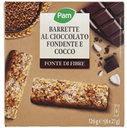 PAM Barrette al cioccolato fondente e cocco
