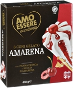 AMO ESSERE (EUROSPIN) CONI GELATO AMARENA