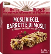 CROWNFIELD (LIDL) BARRETTE MUESLI MIRTILLO ROSSO