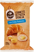 CARREFOUR CORNETTI DI PASTA SFOGLIA CON CREMA PASTICCERA