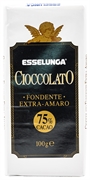 ESSELUNGA CIOCCOLATO FONDENTE EXTRA-AMARO 75% CACAO