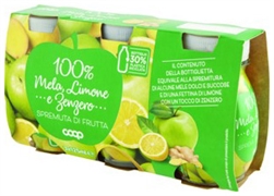 COOP 100% MELA, LIMONE E ZENZERO SPREMUTA DI FRUTTA