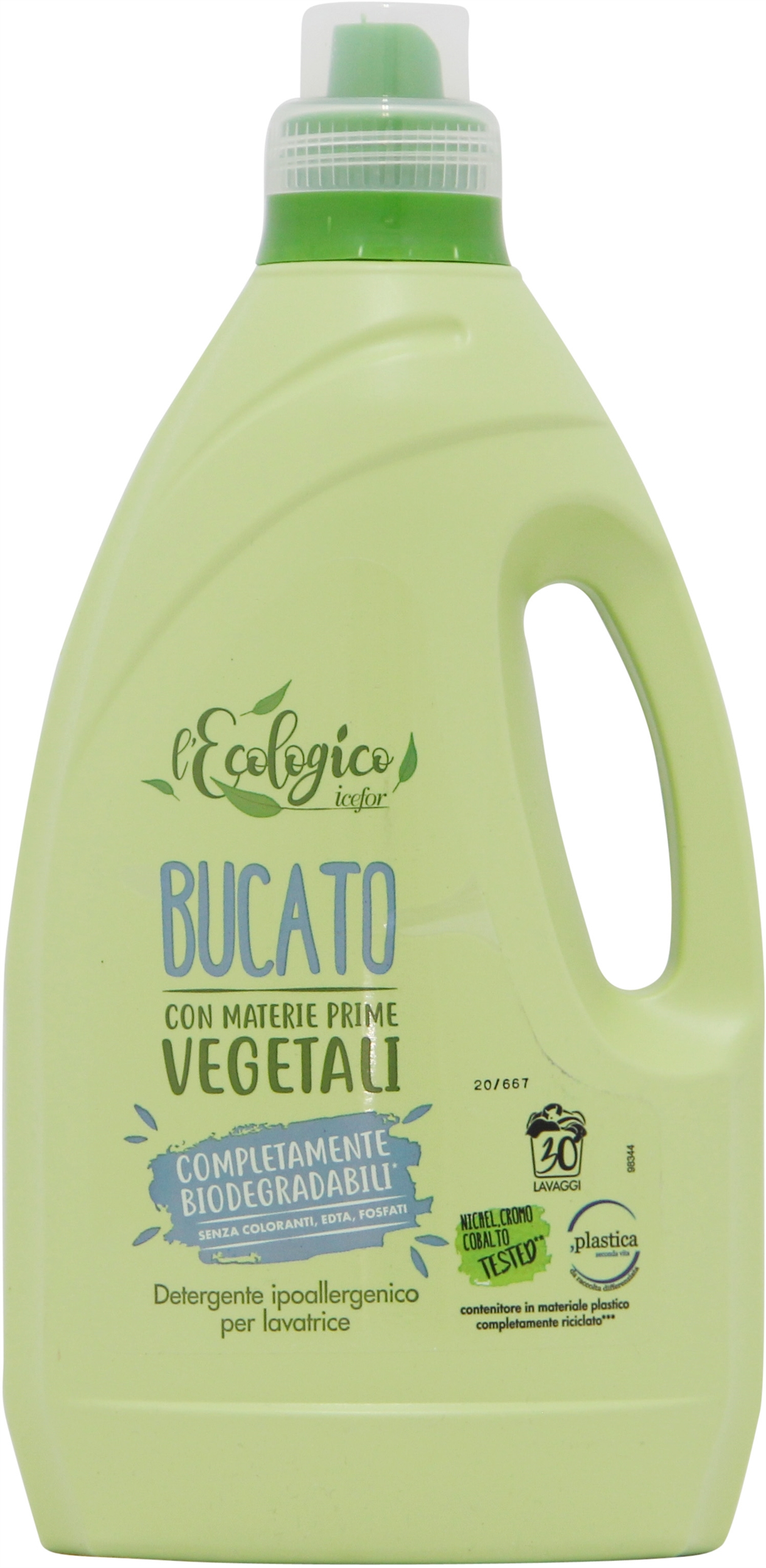 L'ECOLOGICO BUCATO CON MATERIE PRIME VEGETALI