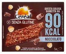 CÉRÉAL Barrette ai cereali con cioccolato al latte e nocciole senza glutine