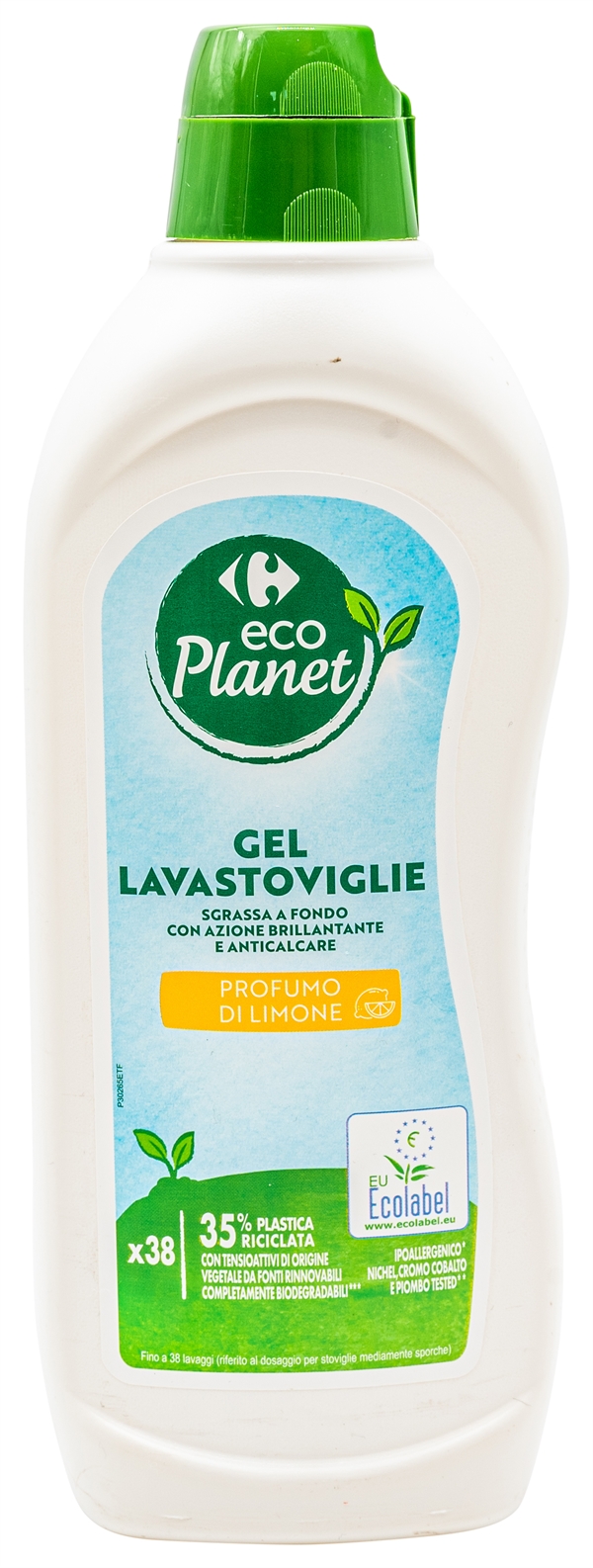 Detersivo CARREFOUR ECO PLANET GEL LAVASTOVIGLIE PROFUMO DI LIMONE, test e  recensione