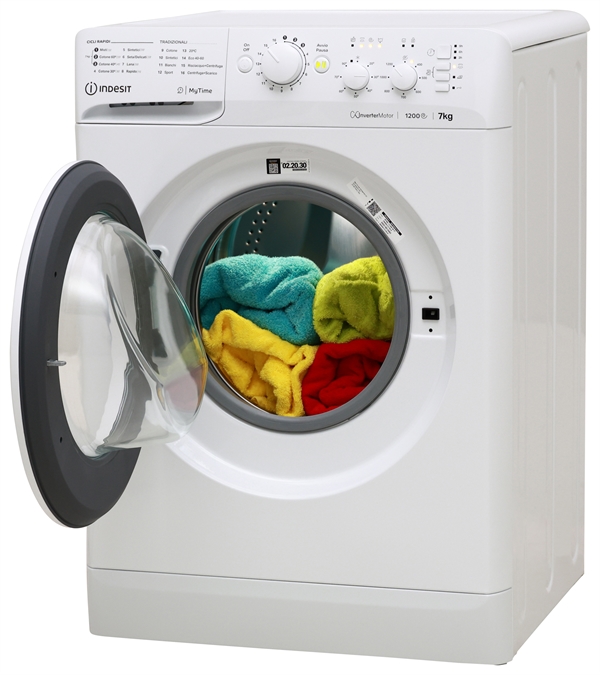 Lave-linge Indesit MTWC 71296 W - Charge Avant 7kg 1200 Tr/min Blanc - Neuf